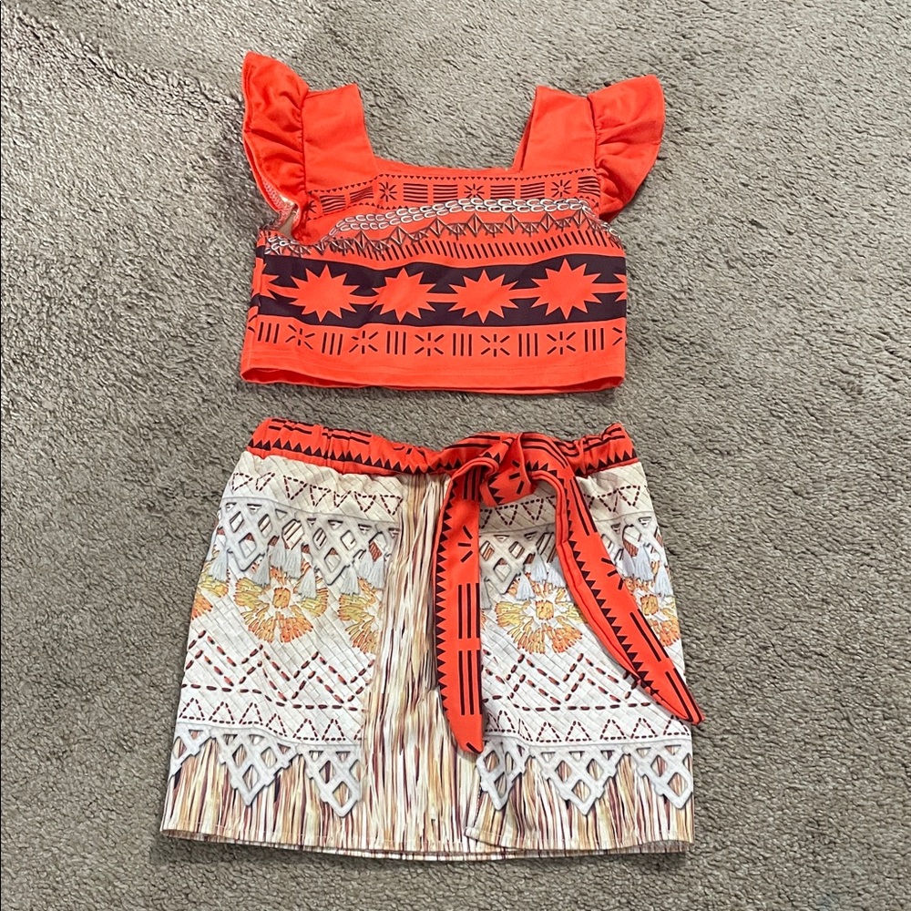 Moana 2 piece Costume- Size 3-4T
